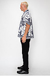 ACE CLUB Logo & Belt Pattern Short Sleeve Shirt