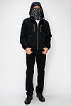 ACE CLUB Black Mask Zip Hoodie