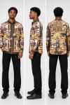 ACE CLUB Big Slick Playing Card Long Sleeve Shirt ACE CLUB Big Slick Playing Card Long Sleeve Shirt